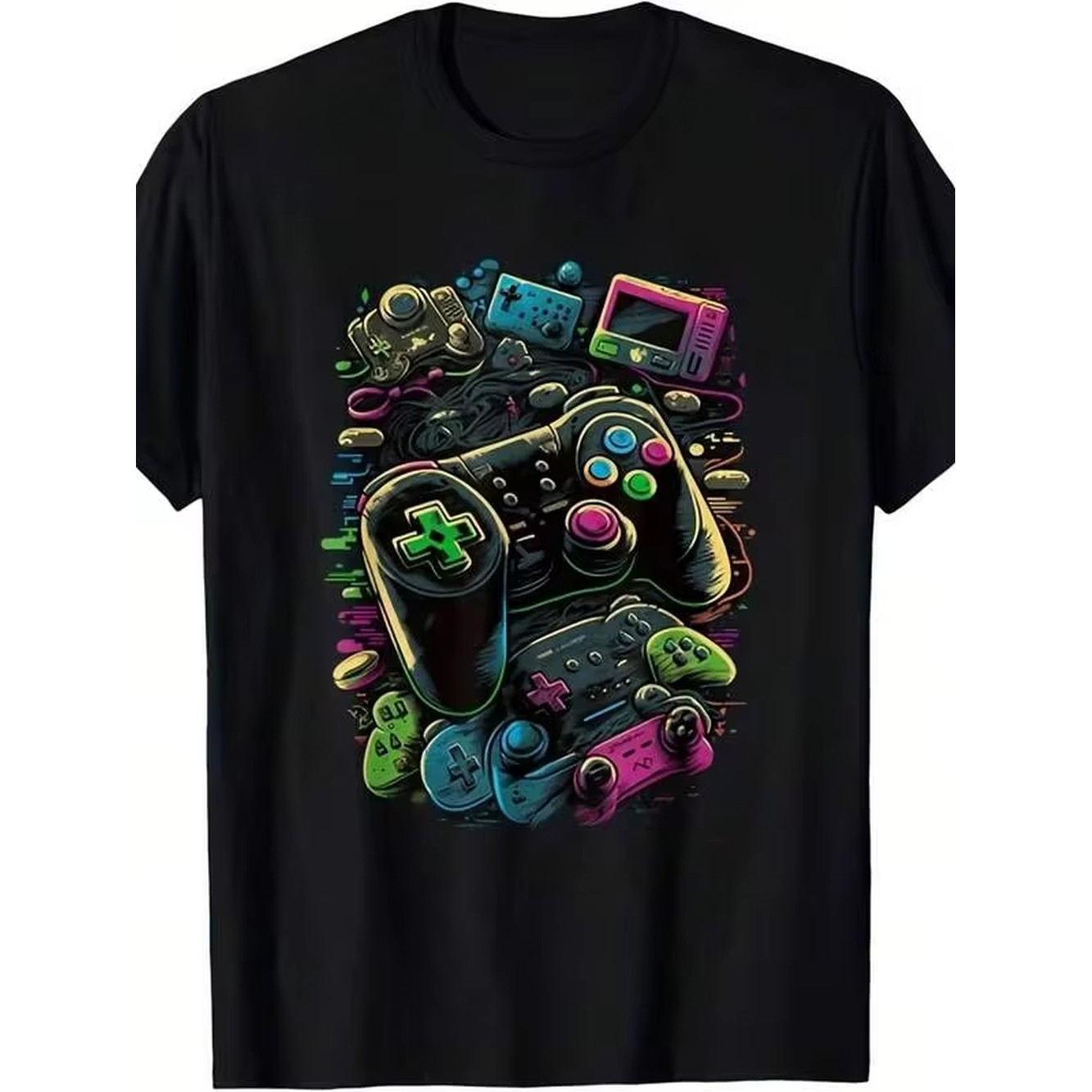 Retro Gaming Icons - Męska i unisexowa koszulka z motywem