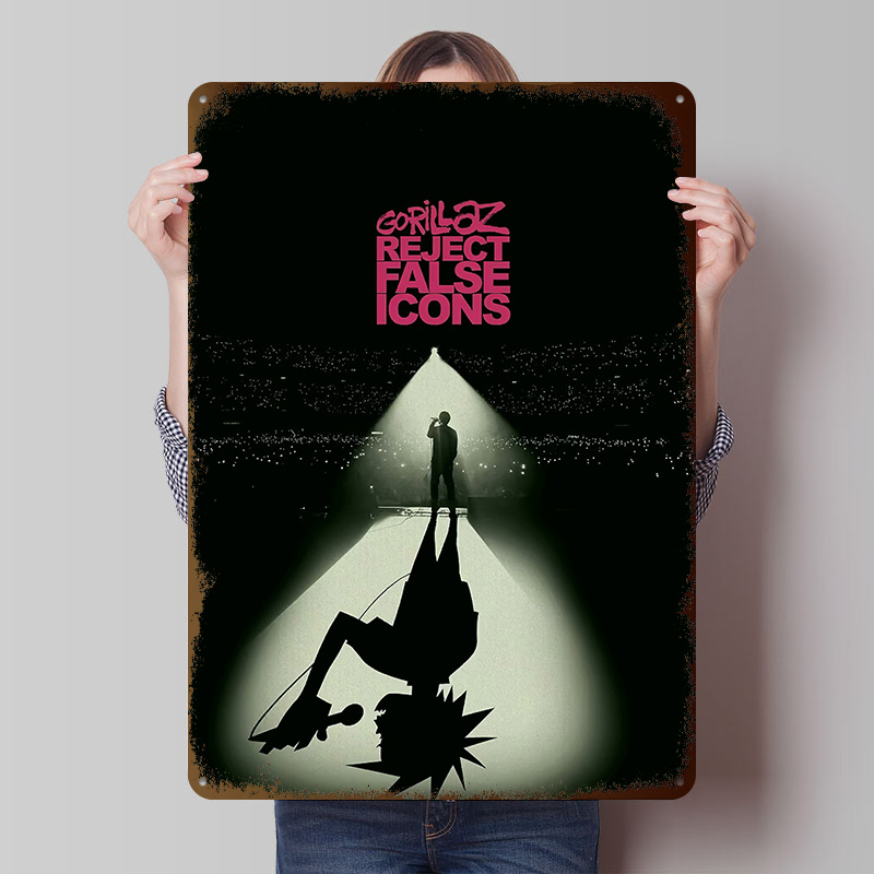 Retro Gaming Icons - Gorillaz Odrzucają Fałszywe Ikony Drukowane Plakaty