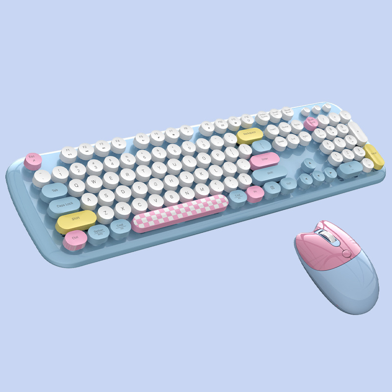 Retro Gaming Kc - Bezprzewodowa klawiatura Candy Color Retro Round
