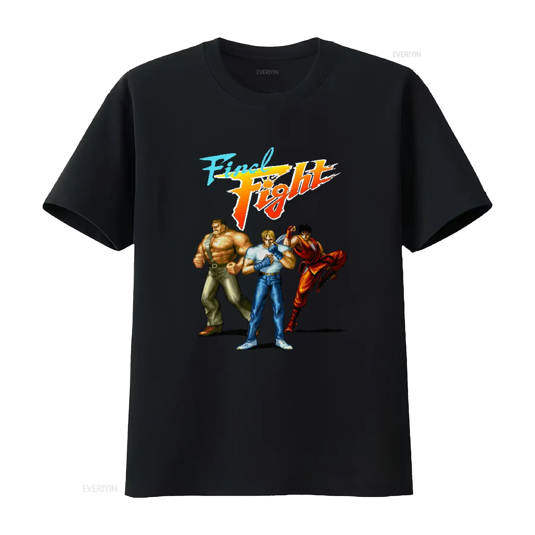 Retro Gaming T Shirts - Retro SNES Arcade Final Fight Okładka