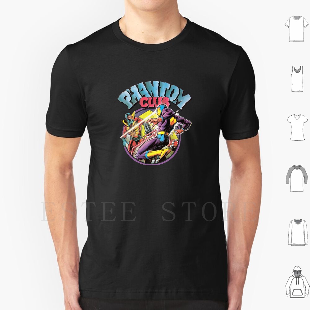 Retro Gaming T Shirts - Koszulka Phantom Club-Badge DIY Duży Rozmiar