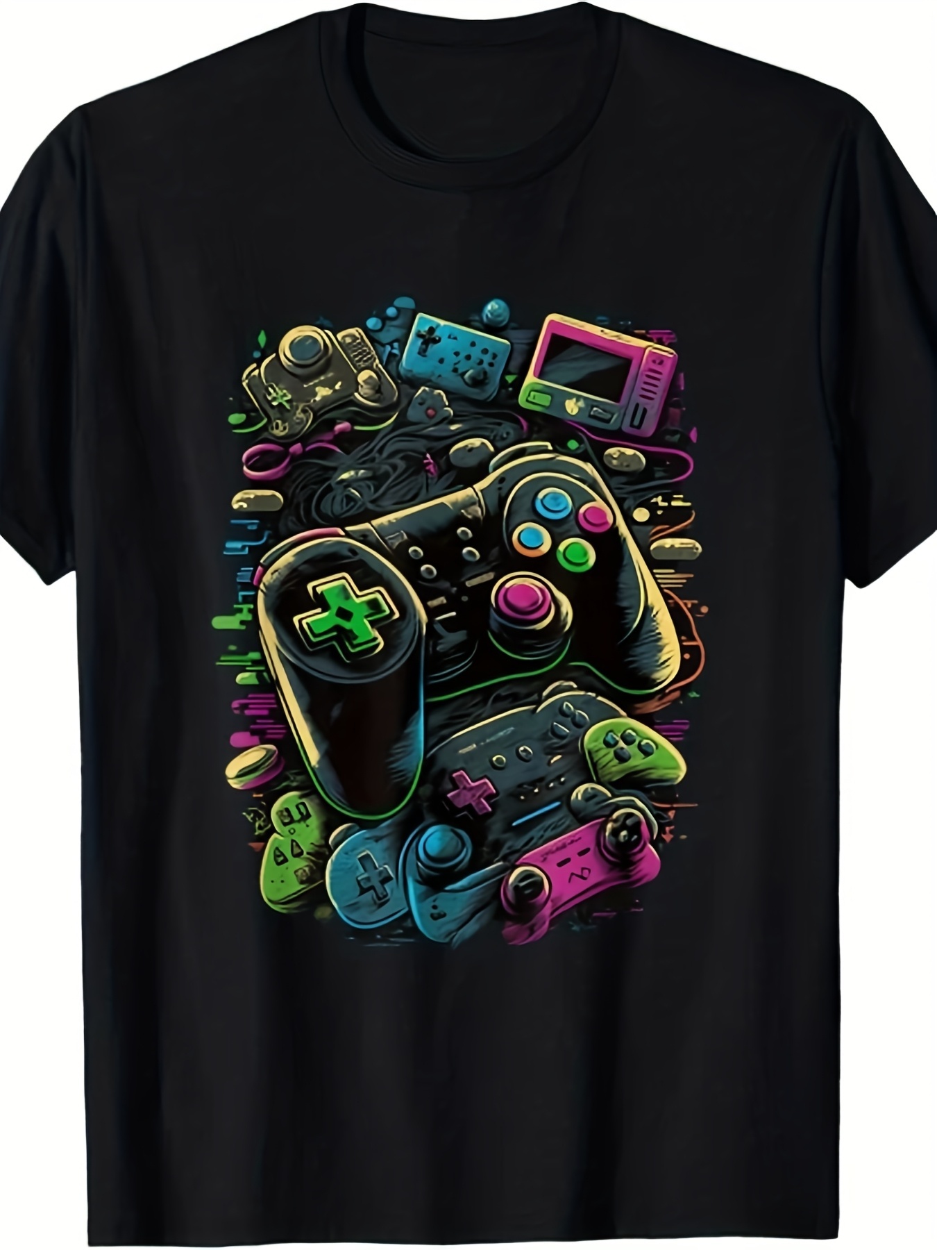 Retro Gaming Icons - Męska i unisexowa koszulka z motywem