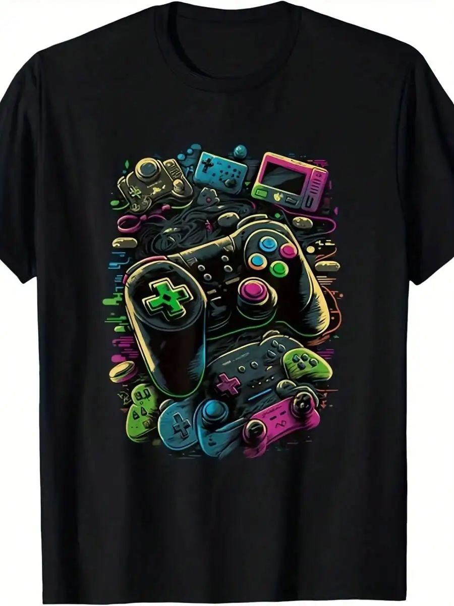 Retro Gaming Icons - Męska i unisexowa koszulka z motywem