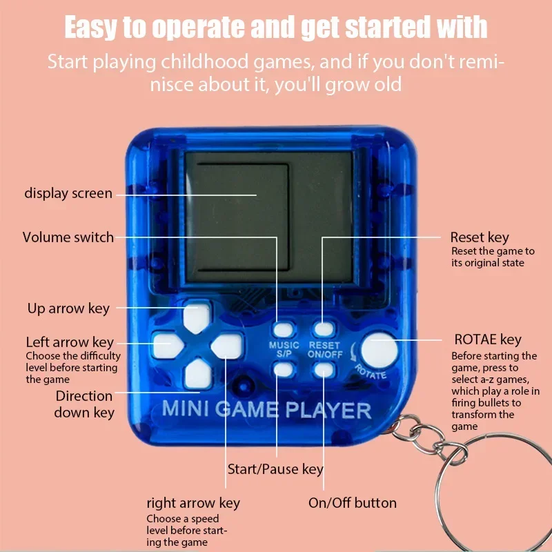 Przenośna mini kieszonkowa kla – Retro Gaming Kc recenzja i cena